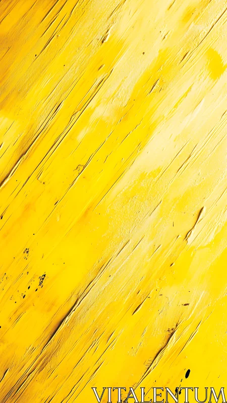 Textured yellow acrylic streaks cut across diagonal field.