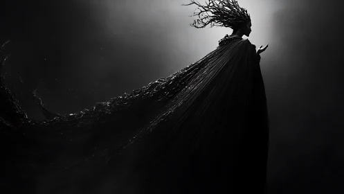 Shadowborne queen carves a halo from the swallowing dark