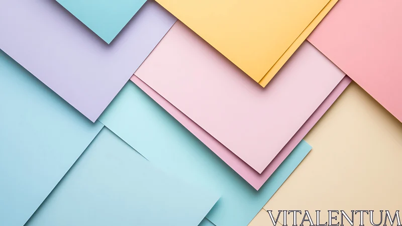 Gentle pastel paper layers create a calm, inviting canvas