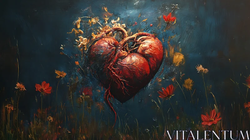 Blooming Heart: A Poetic Dance of Love and Nature