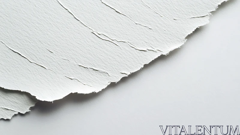 Textured torn paper edge creates a calm minimal backdrop