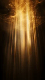 Golden light cascades softly through a dreamy twilight sky.