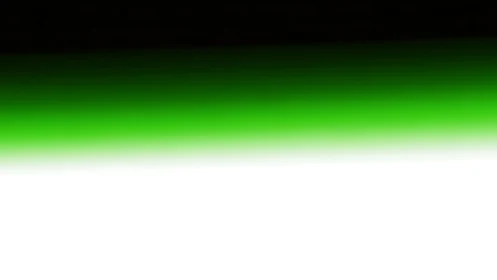 Neon horizon band where toxic green melts into quiet white.