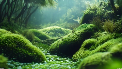 Moss Cathedral: Where Sunlight Dances Through Living Stone