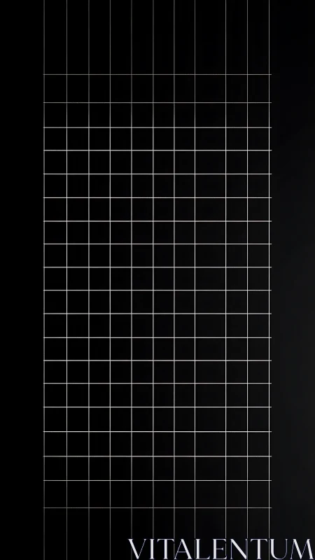 White grid lines on black vertical rectangular background field.