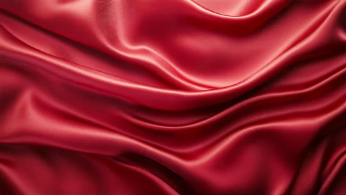 Crimson satin folds under soft directional studio lighting.