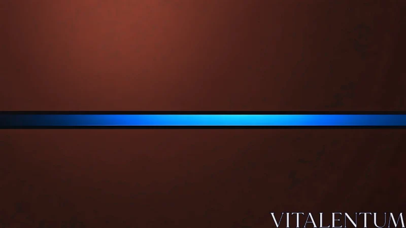 Luminous cyan data stripe bisecting textured umber field.