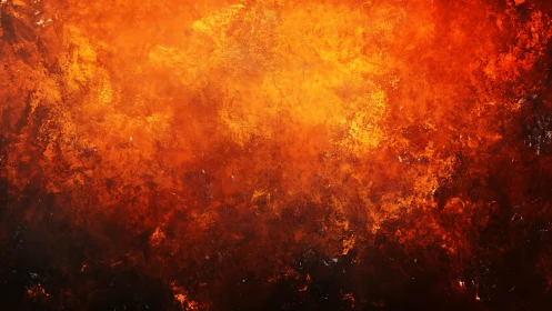 Fiery Abstract Texture with Bold Orange and Red Tones, Modern Art.