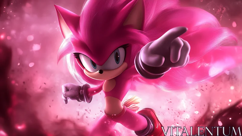 Pink speedster commands a storm of glowing rose energy