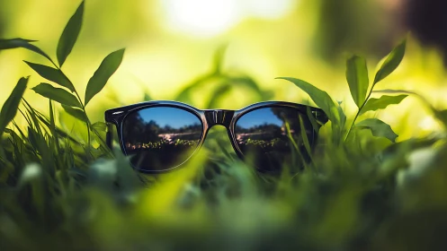 Sunny garden shades resting in a dreamy green hideaway.