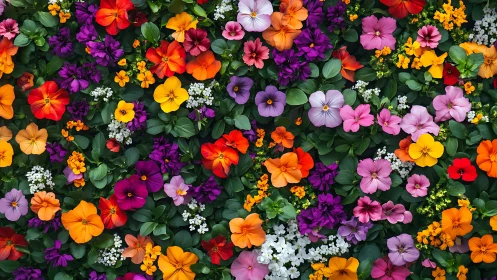 Radiant Petals Collide: A Kaleidoscope of Blooming Botanical Wonder.