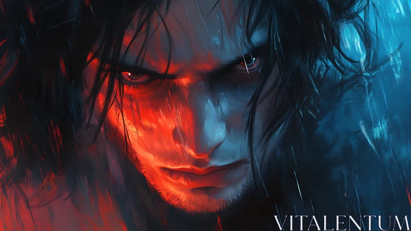 Storm-eyed antihero glows between dueling fire and ice