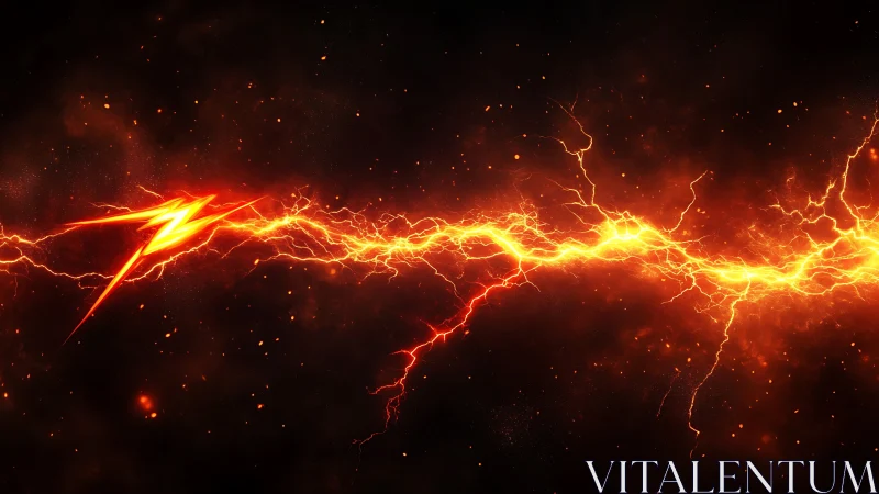 Electrical discharge phenomenon in dark atmosphere..