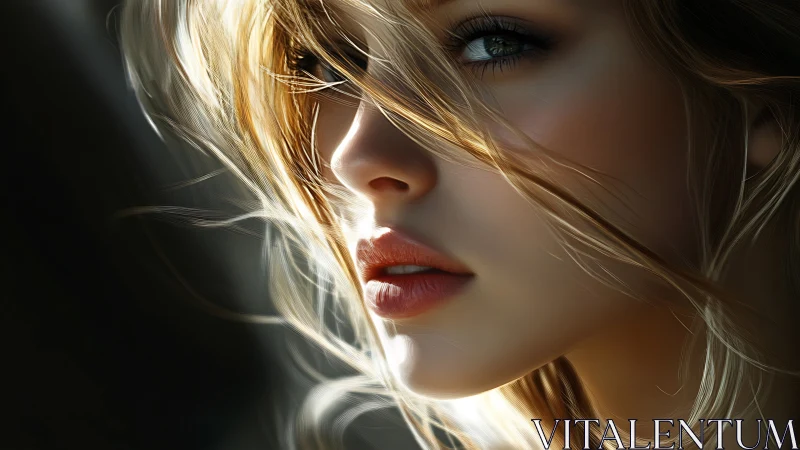 Soft golden portrait bathed in light and quiet emotion.