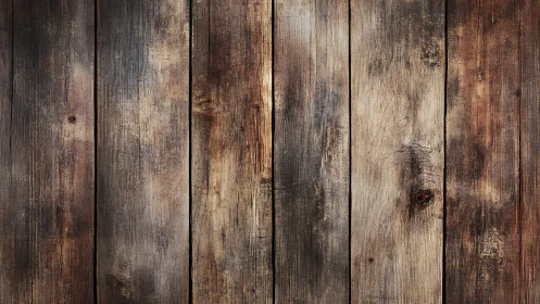 Weathered wooden planks display rustic grain and patina.