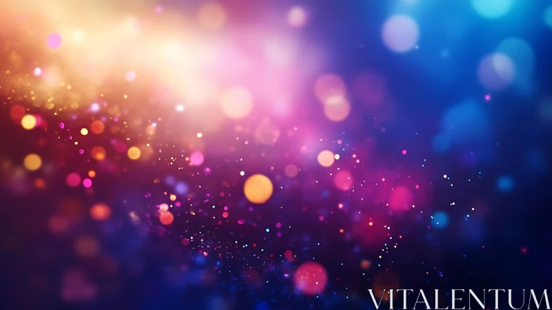 Colorful Bokeh Lights Abstract Background in Vibrant Digital Art.