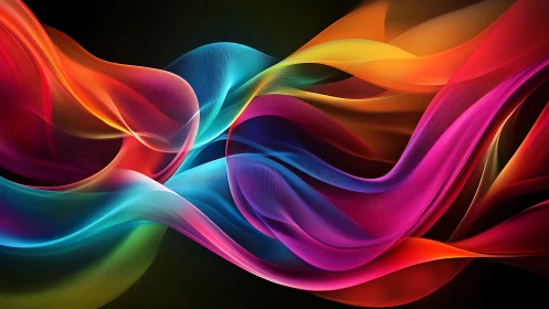 Spectral lightwave ribbons with high-frequency gradient mesh