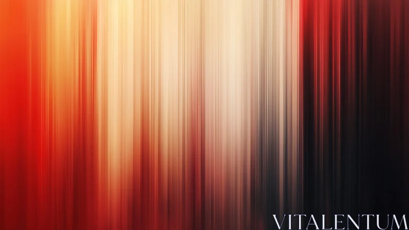 Vertical Abstract Red and Gold Light Streaks Digital Art.