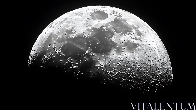 Telescopic lunar terminator study with high crater relief mapping.