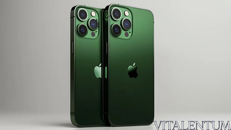 Emerald iPhone 13 Pro Dual Model Product Showcase.