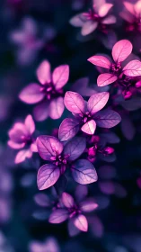 Pink flowering plant photographed with shallow depth of field technique.