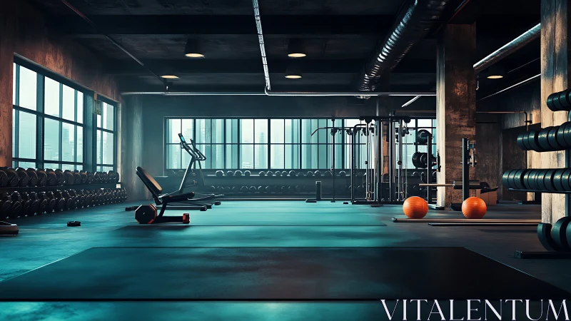 Morning silence turns industrial gym into steel cathedral