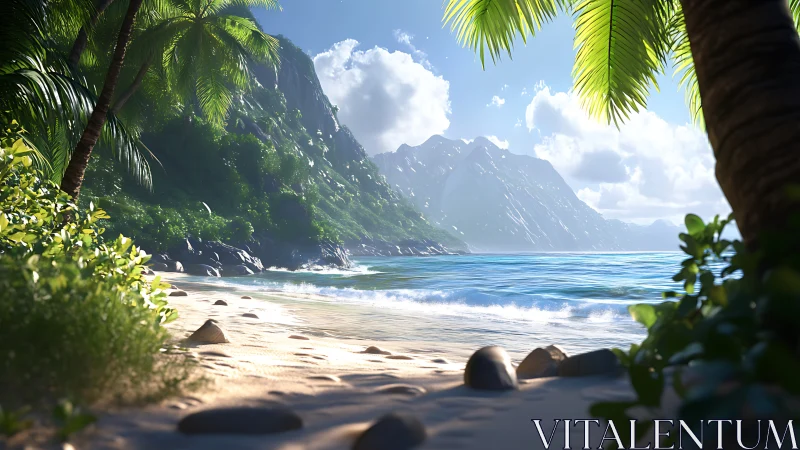 Paradise Cove Whispers: Where Volcanic Cliffs Meet Tropical Dream