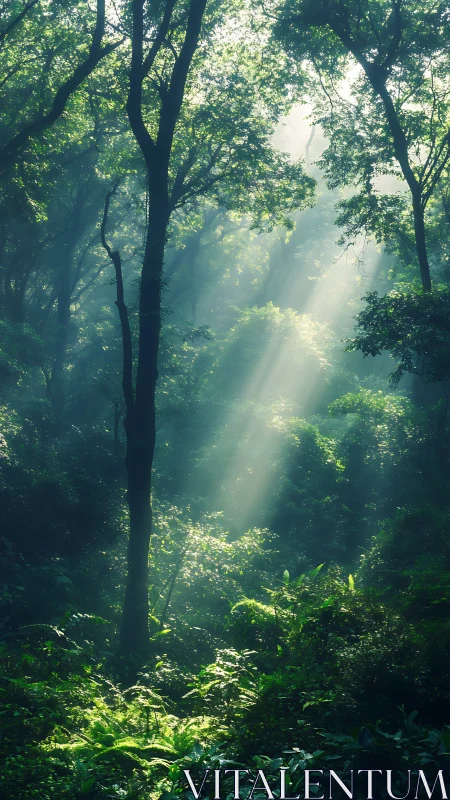 Luminous Cathedral: Where Ancient Trees Frame Heaven's Light