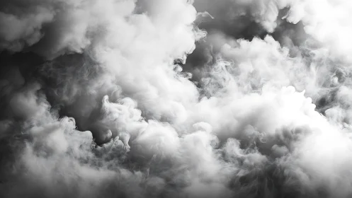 Turbulent volumetric smoke plumes with high-contrast soft lighting