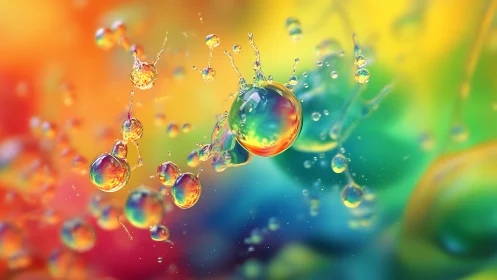 High-saturation macro droplets in suspended liquid motion field