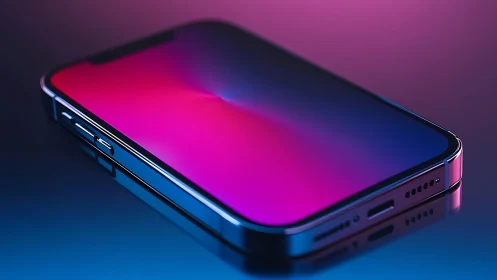 Smartphone with Vibrant Gradient Display