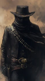 Dust-swallowed gunslinger stalks the frontier between myth and dusk