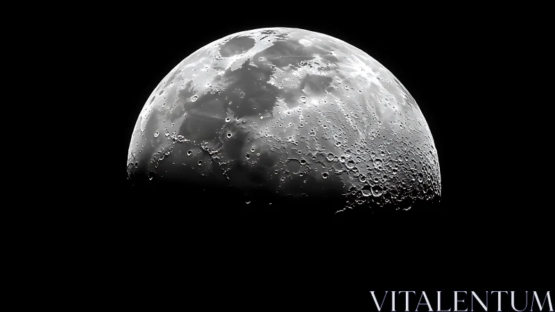 High-resolution lunar terminator study with crater field detail.