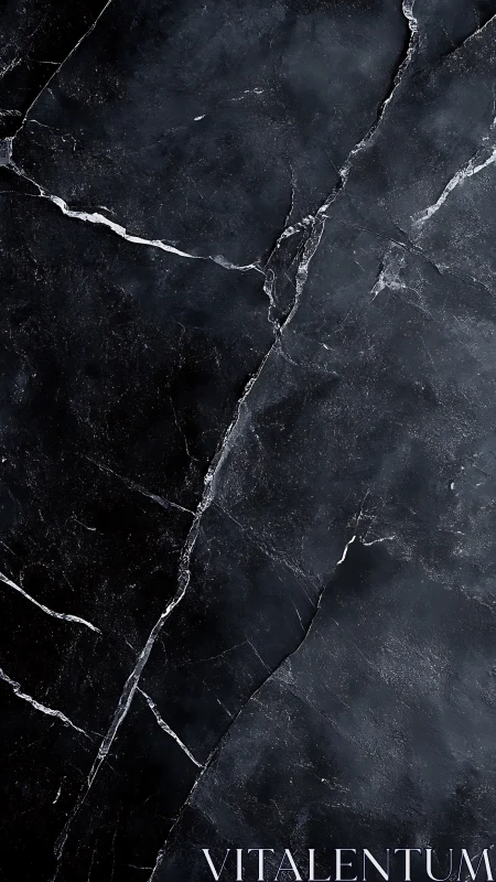 Midnight marble slab with fine white veining detail.