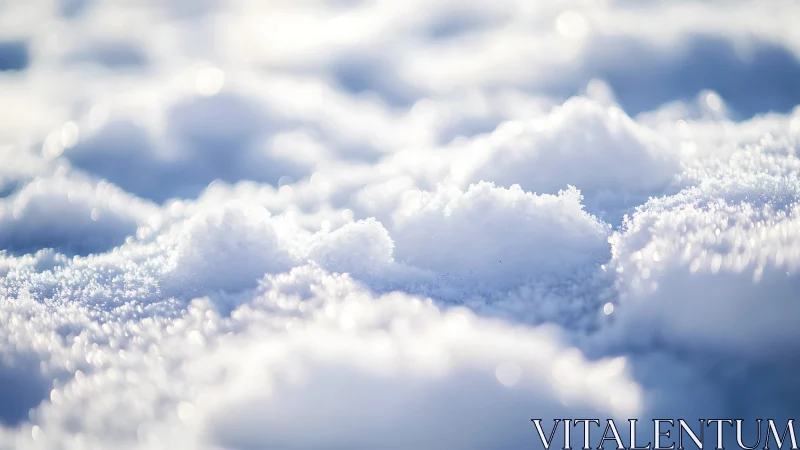 Soft winter snowdrifts sparkle under gentle morning light