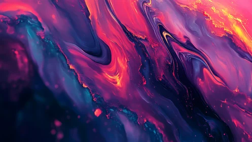 Glowstream Dreams in Neon Magenta and Midnight Indigo.