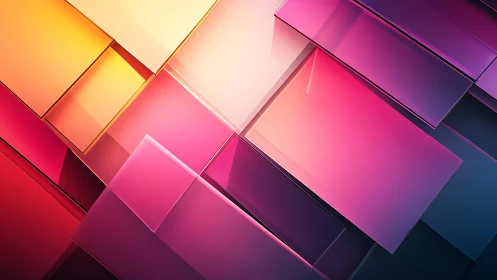 Vibrant Abstract Geometric Pattern with Gradient Colors.