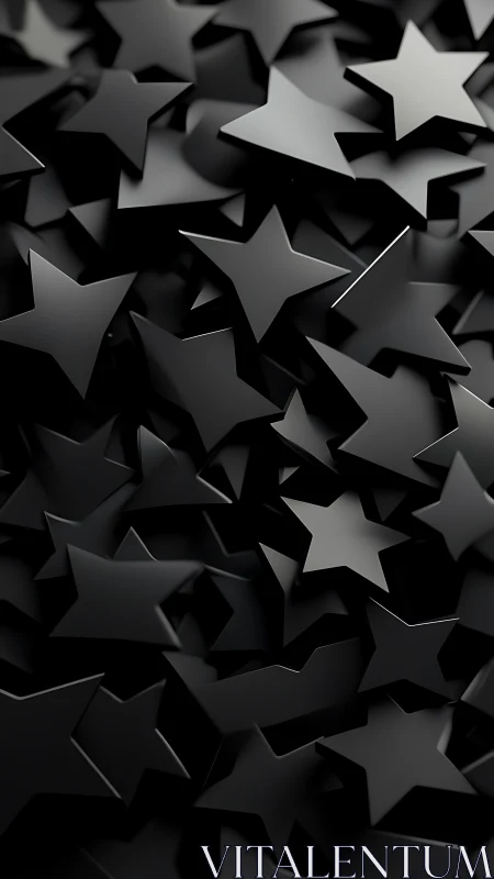 Glossy midnight stars gathered in a soft shadowy drift.