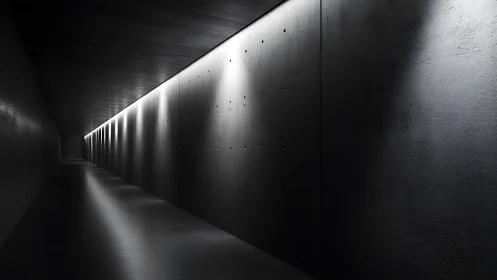 Ethereal Light Transforms a Minimalist Corridor into Wonder