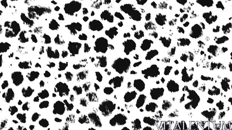 Black Ink Splatter Pattern on White Background.