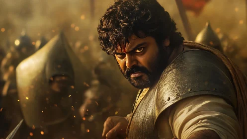 Battle-scorched warrior turns fury into sharpened resolve