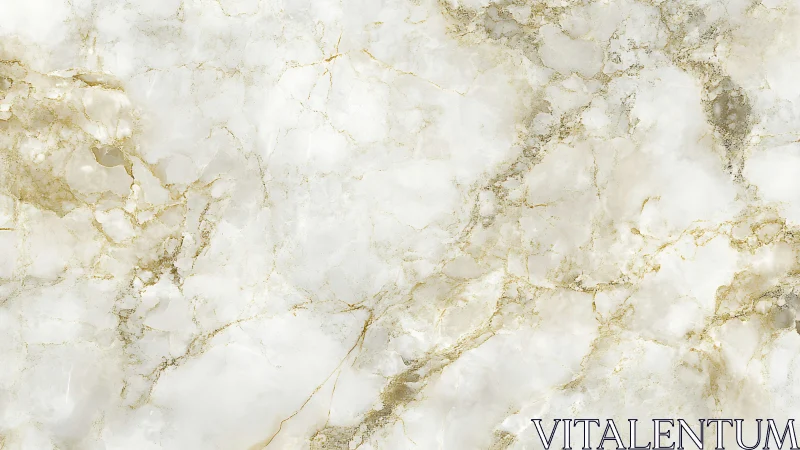 White marble slab shows soft gold veining and cloudy texture