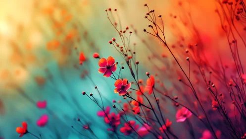 Wildflower Dreams in Sunset Glow.