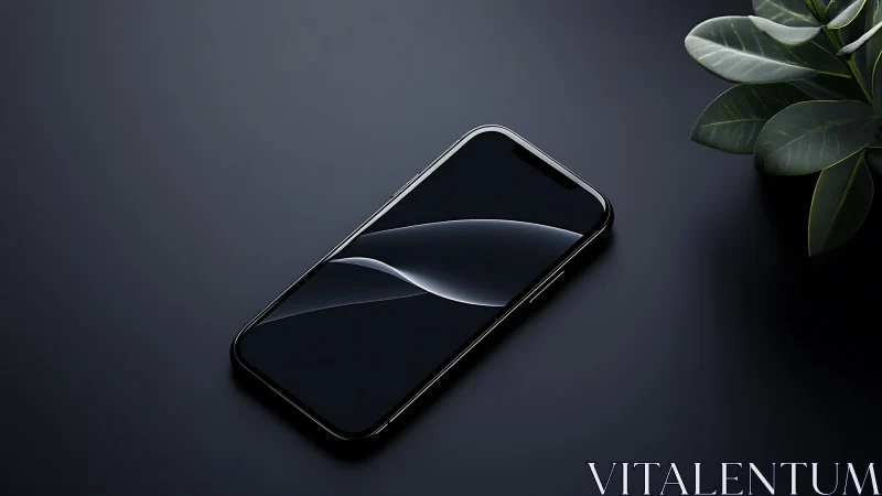 Modern Smartphone Gleams with Elegant Design and Tech Appeal