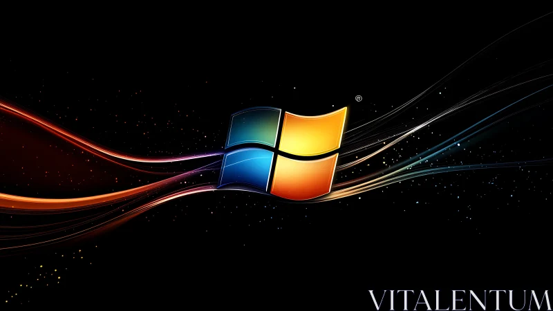 Luminous panes drift through cosmic ribbons of digital night.