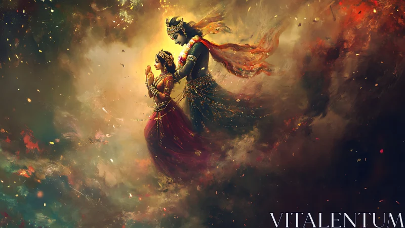 Divine Figures in Celestial Fire: Indian Mythological Drama.