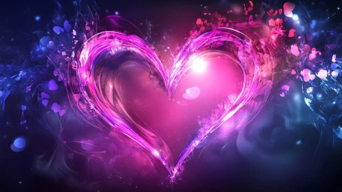 Glowing Heart of Light and Love.