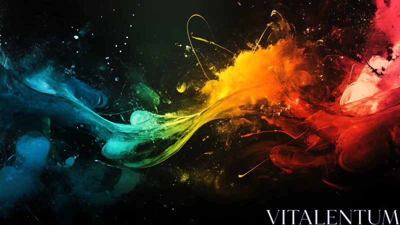 Color storms collide in a luminous cosmic paint cascade.