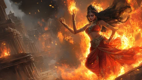 Infernal Sorceress Commands Apocalyptic Flames.
