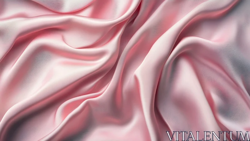 Soft Pink Fabric Texture With Sculpted Folds